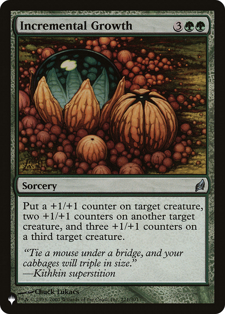 Incremental Growth [The List] | Cracking-Singles