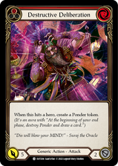 Destructive Deliberation (Red) [OUT204] (Outsiders)  Rainbow Foil | Cracking-Singles