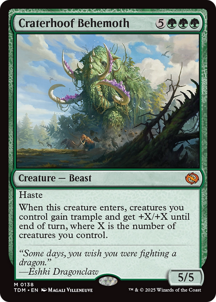 Craterhoof Behemoth [Tarkir: Dragonstorm] | Cracking-Singles