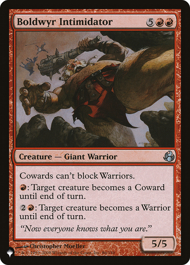 Boldwyr Intimidator [The List] | Cracking-Singles