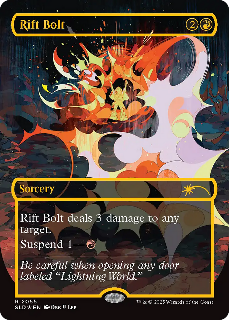 Rift Bolt (2055) (Raised Foil) [Secret Lair Drop Series] | Cracking-Singles