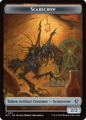 Saproling // Scarecrow Double-Sided Token [Lorwyn Eclipsed Tokens] | Cracking-Singles