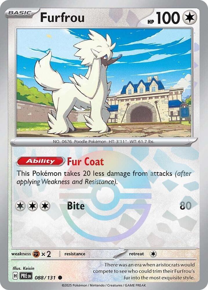 Furfrou (088/131) (Poke Ball Pattern) [Scarlet & Violet: Prismatic Evolutions] | Cracking-Singles
