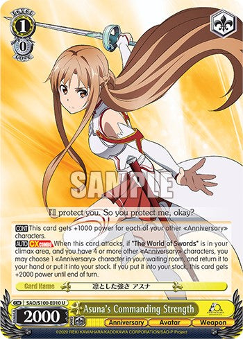 Asuna's Commanding Strength [Sword Art Online Animation 10th Anniversary] | Cracking-Singles
