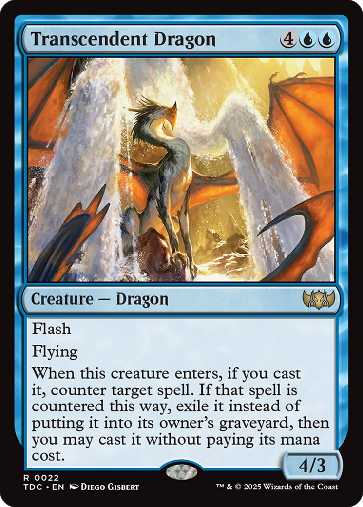 Transcendent Dragon [Tarkir: Dragonstorm Commander] | Cracking-Singles