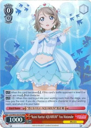 "Koini Naritai AQUARIUM" You Watanabe (LSS/W45-E037R RRR) [Love Live! Sunshine!!] | Cracking-Singles