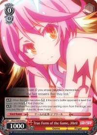 True Form of the Game, Jibril (NGL/S58-E059 U) [No Game No Life] | Cracking-Singles