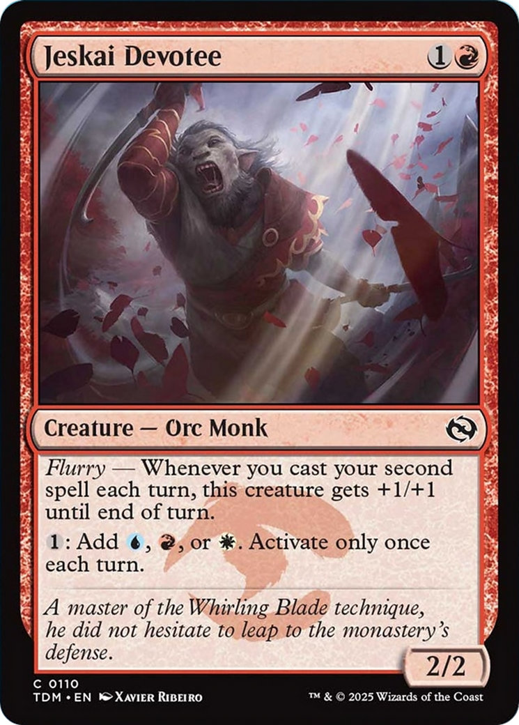 Jeskai Devotee [Tarkir: Dragonstorm] | Cracking-Singles