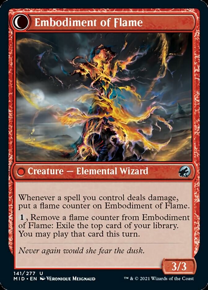 Flame Channeler // Embodiment of Flame [Innistrad: Midnight Hunt] | Cracking-Singles