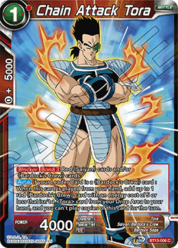 Chain Attack Tora (Common) (BT13-006) [Supreme Rivalry] | Cracking-Singles