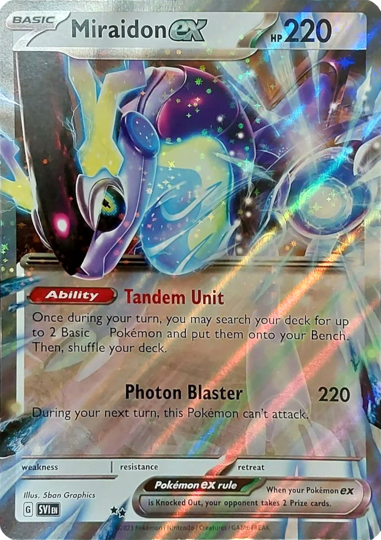 Miraidon ex (Unnumbered) (Jumbo Card) [Scarlet & Violet: Base Set] | Cracking-Singles