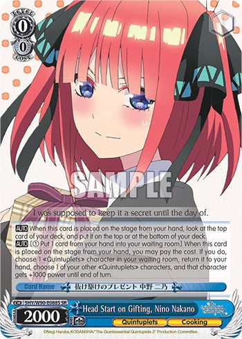 Head Start on Gifting, Nino Nakano (5HY/W90-E088S SR) [The Quintessential Quintuplets 2] | Cracking-Singles
