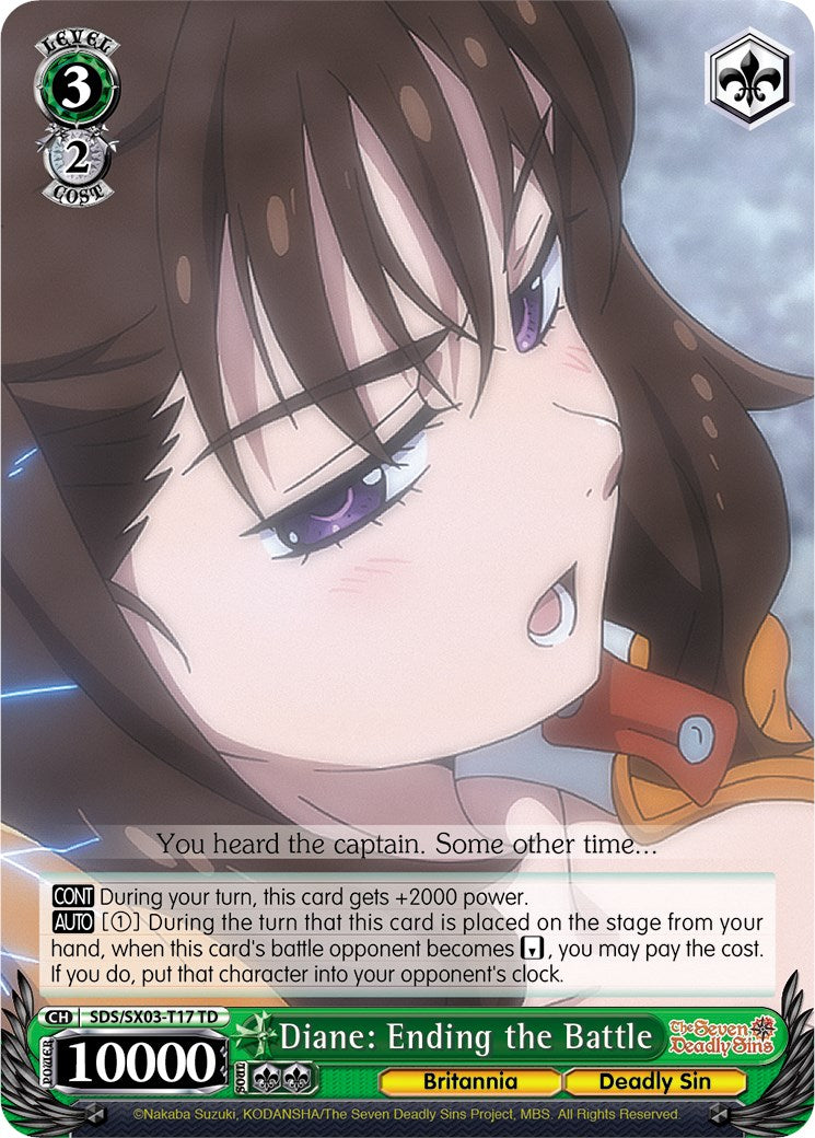 Diane: Ending the Battle (SDS/SX03-T17 TD) [The Seven Deadly Sins] | Cracking-Singles