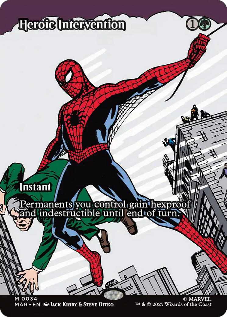 Heroic Intervention (Borderless) [Marvel Universe: Eternal-Legal] | Cracking-Singles
