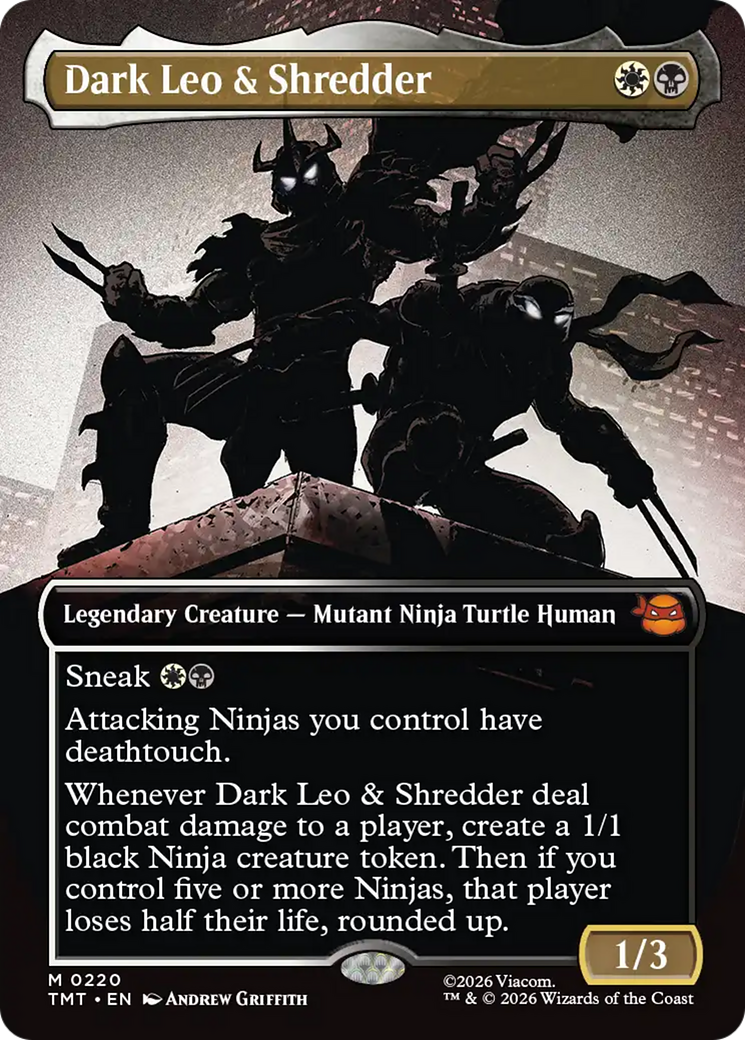 Dark Leo & Shredder (Borderless) [Teenage Mutant Ninja Turtles] | Cracking-Singles