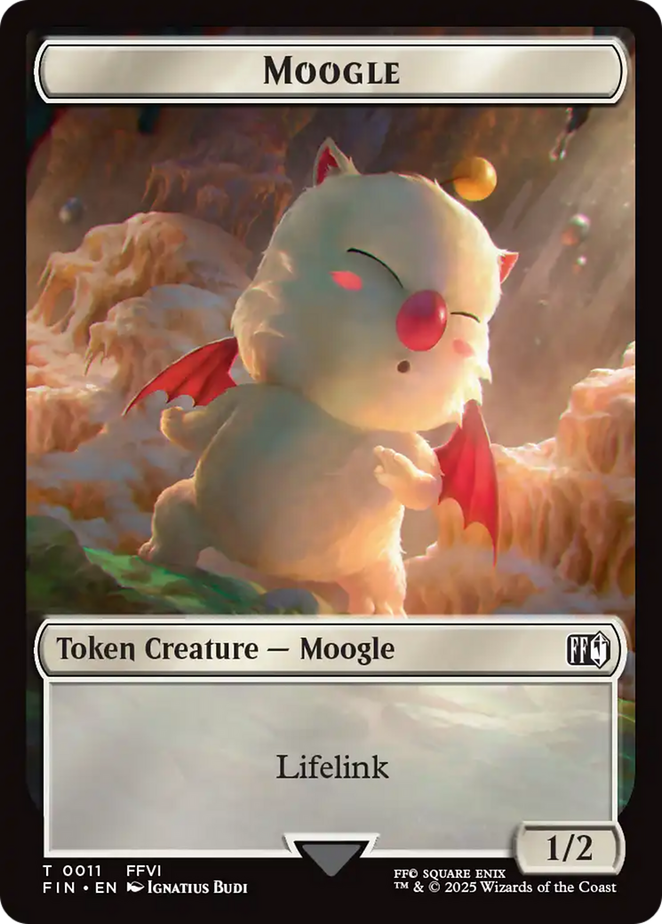 Moogle (0011) // Copy (0001) Double-Sided Token [FINAL FANTASY Tokens] | Cracking-Singles