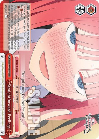 Straightforward Feelings (5HY/W90-E078 CR) [The Quintessential Quintuplets 2] | Cracking-Singles