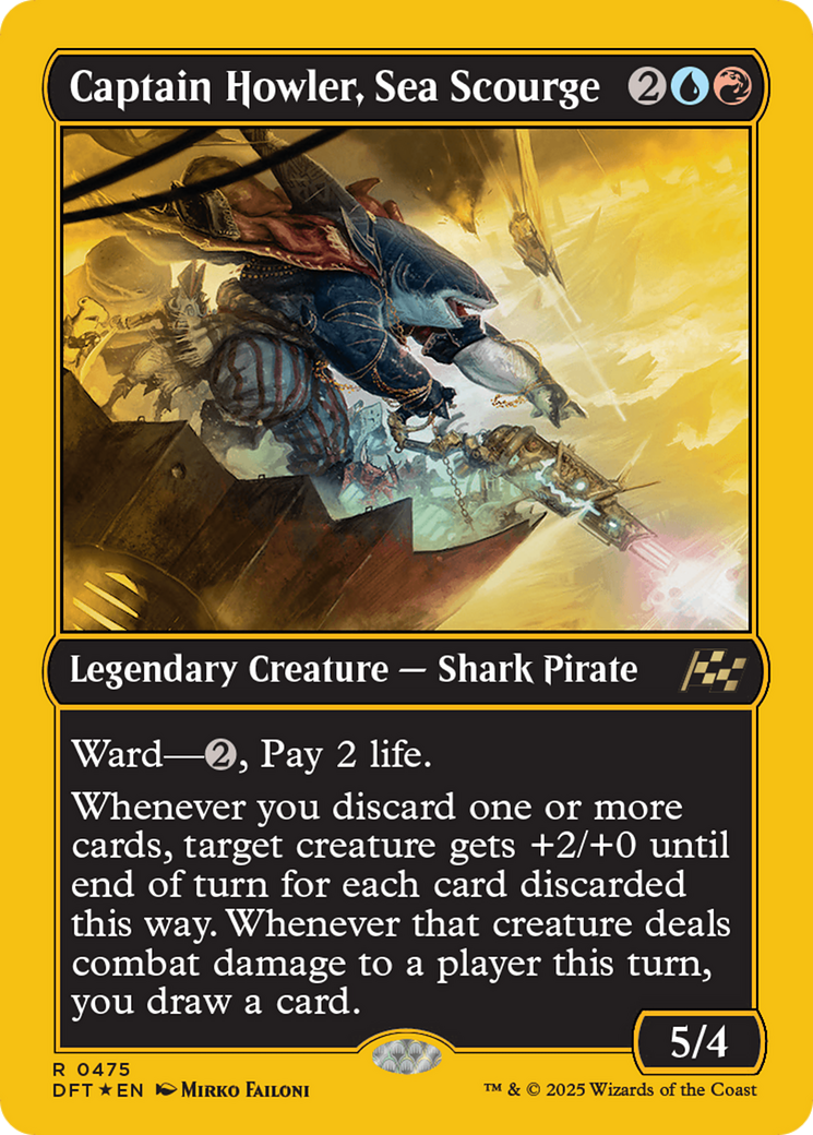 Captain Howler, Sea Scourge (First-Place Foil) [Aetherdrift] | Cracking-Singles