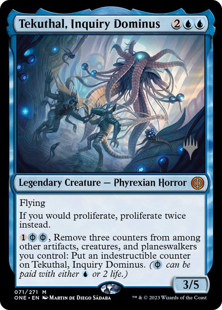 Tekuthal, Inquiry Dominus (Promo Pack) [Phyrexia: All Will Be One Promos] | Cracking-Singles