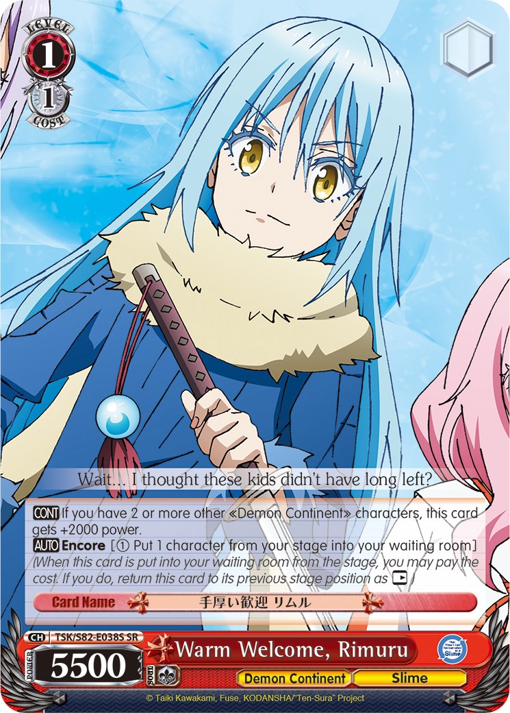 Warm Welcome, Rimuru (TSK/S82-E038S SR) [That Time I Got Reincarnated as a Slime Vol.2] | Cracking-Singles