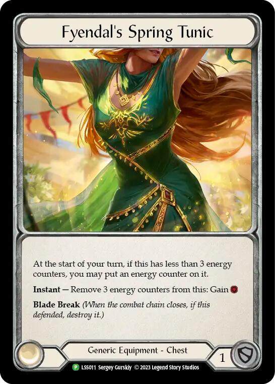 Fabric of Spring // Fyendal's Spring Tunic [LSS011] (Promo)  Cold Foil | Cracking-Singles