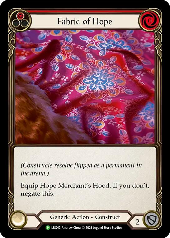 Fabric of Hope // Hope Merchant's Hood [LSS012] (Promo)  Cold Foil | Cracking-Singles