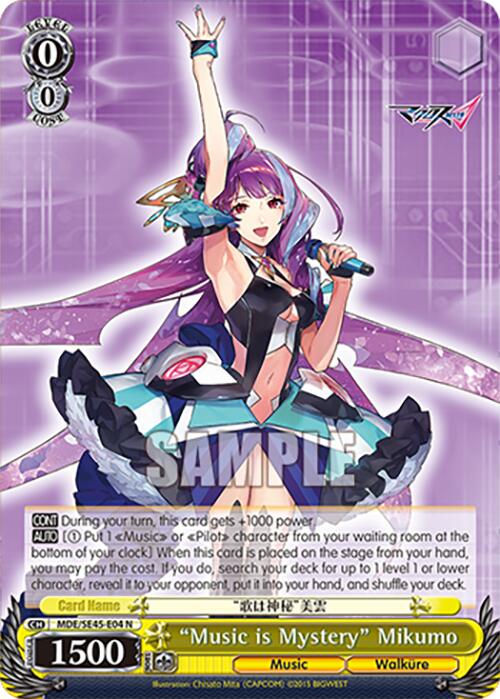 "Music is Mystery" Mikumo (MDE/SE45E04 N) [MACROSS Delta Premium Booster] | Cracking-Singles