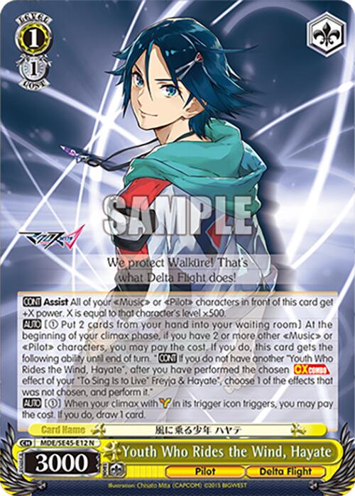 Youth Who Rides the Wind, Hayate (MDE/SE45E12 N) [MACROSS Delta Premium Booster] | Cracking-Singles