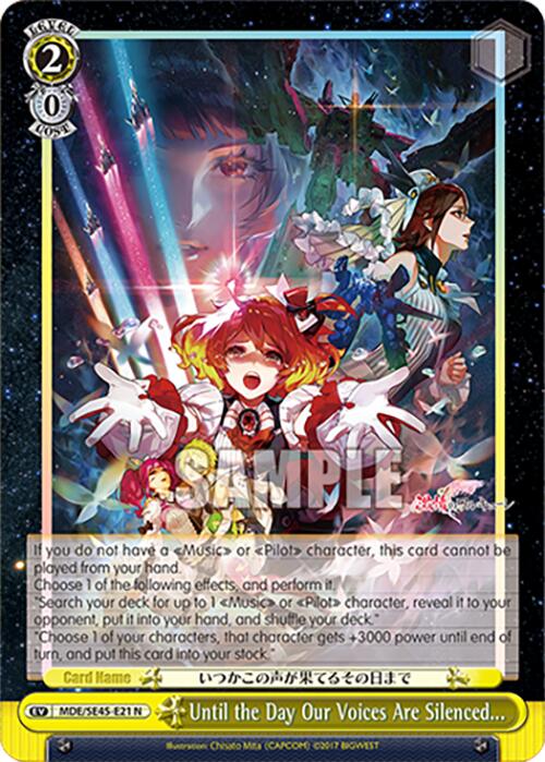 Until the Day Our Voices Are Silenced... (MDE/SE45E21 N) [MACROSS Delta Premium Booster] | Cracking-Singles
