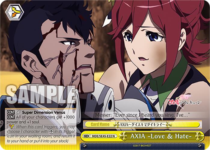 AXIA Love & Hate (MDE/SE45E22 N) [MACROSS Delta Premium Booster] | Cracking-Singles
