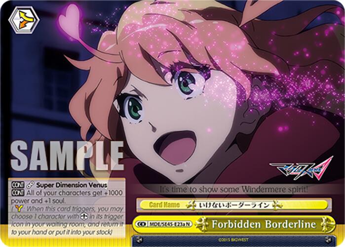 Forbidden Borderline (MDE/SE45E23a N) [MACROSS Delta Premium Booster] | Cracking-Singles