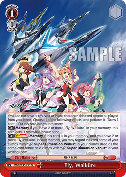 Fly, Walkure (MDE/SE45E55 N) [MACROSS Delta Premium Booster] | Cracking-Singles