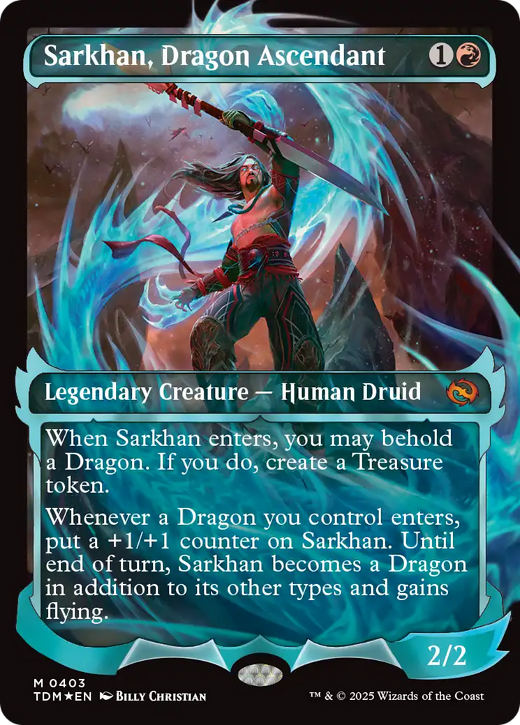 Sarkhan, Dragon Ascendant (0403) (Showcase) [Tarkir: Dragonstorm] | Cracking-Singles