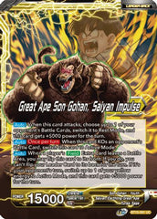 Son Gohan // Great Ape Son Gohan, Saiyan Impulse (BT15-091) [Saiyan Showdown] | Cracking-Singles