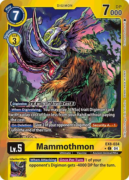 Mammothmon [EX8-034] (Limited Foil) [Chain of Liberation] | Cracking-Singles