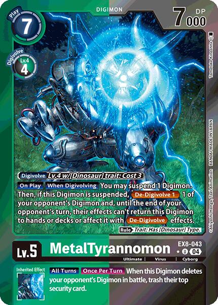 MetalTyrannomon [EX8-043] (Limited Foil) [Chain of Liberation] | Cracking-Singles