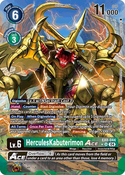 HerculesKabuterimon ACE [EX8-044] (Alternate Art) [Chain of Liberation] | Cracking-Singles