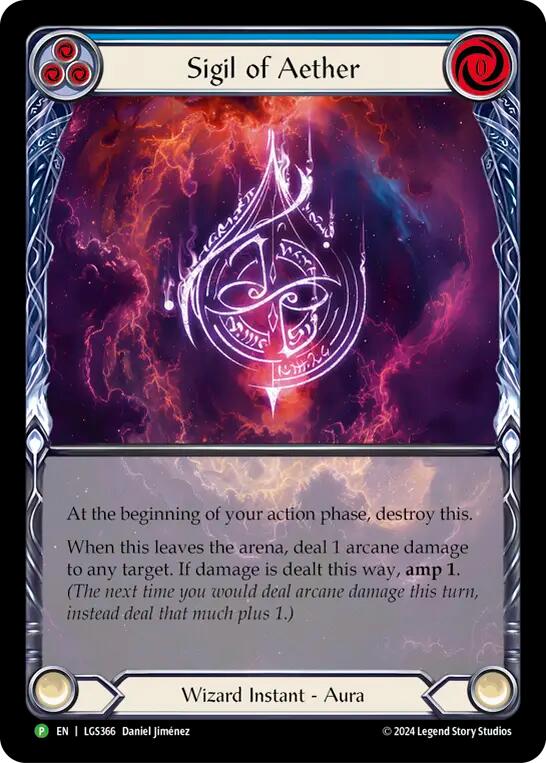 Sigil of Aether (Rainbow Foil) [LGS366] (Promo)  Rainbow Foil | Cracking-Singles