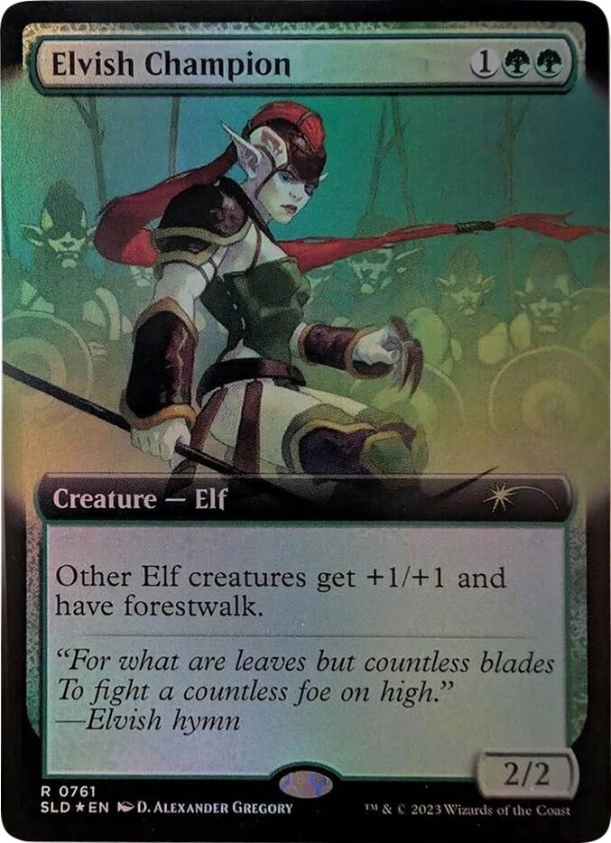 Elvish Champion (Extended Art) [Secret Lair Drop Series] | Cracking-Singles