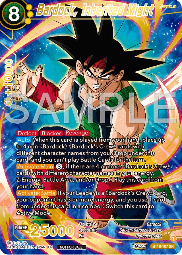 Bardock, Inherited Might (Championship 2024 Finals Pack) (Gold Stamped) (BT18-107) [Tournament Promotion Cards] | Cracking-Singles
