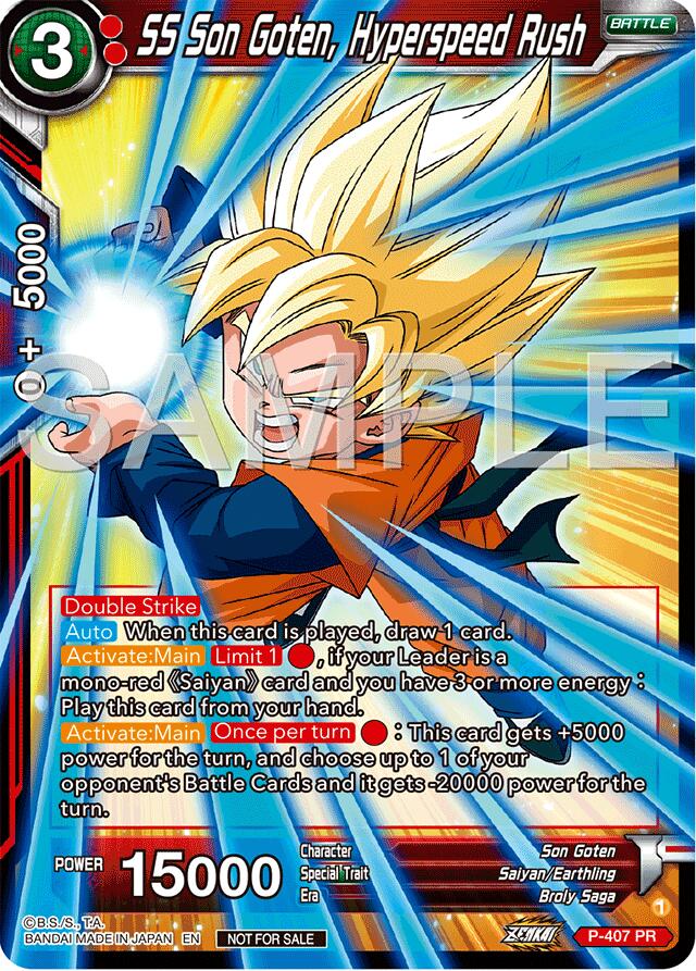 SS Son Goten, Hyperspeed Rush (Championship 2024 Finals Pack) (P-407) [Tournament Promotion Cards] | Cracking-Singles