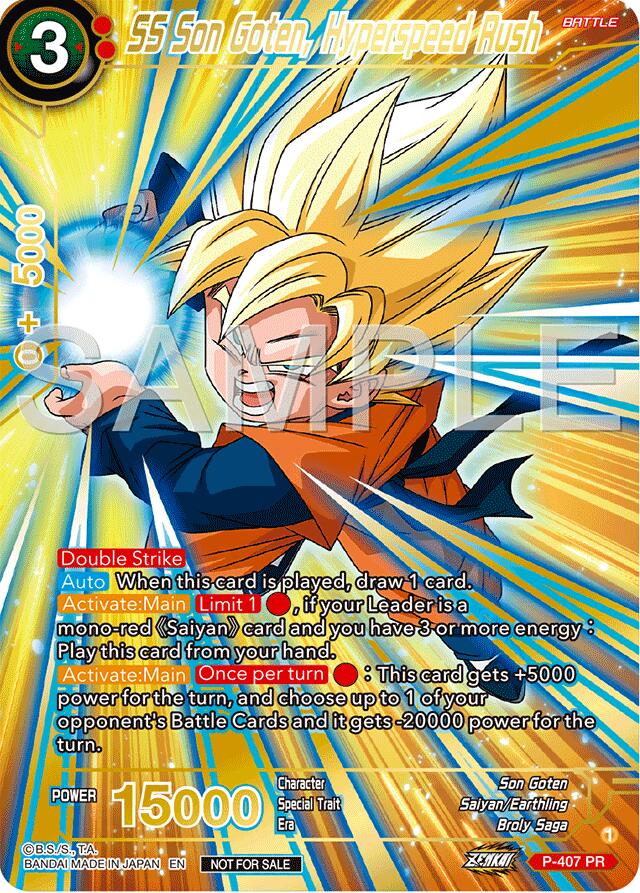 SS Son Goten, Hyperspeed Rush (Championship 2024 Finals Pack) (Gold Stamped) (P-407) [Tournament Promotion Cards] | Cracking-Singles
