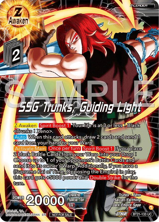 SSG Trunks, Guiding Light (Championship 2024 Finals Zenkai Pack) (BT21-133) [Tournament Promotion Cards] | Cracking-Singles