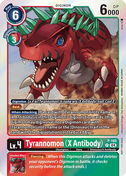 Tyrannomon [P-160] (X Antibody) (-Chain of Liberation- Upgrade Pack [Chain of Liberation Promos] | Cracking-Singles