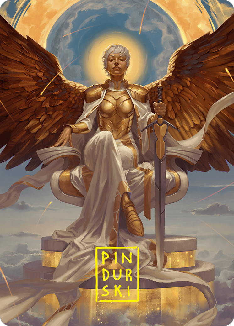 Herald of Eternal Dawn Art Card (27/54) (Gold-Stamped Signature) [Foundations Art Series] | Cracking-Singles
