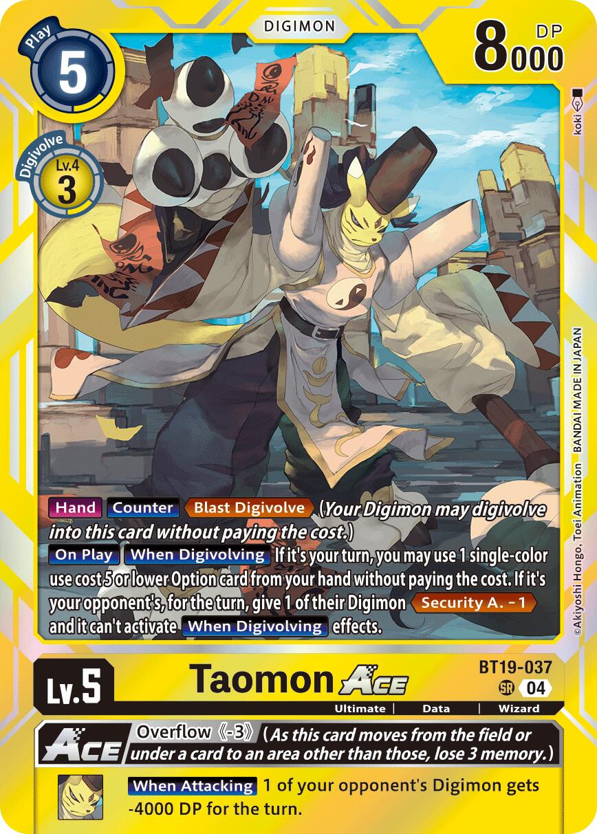 Taomon ACE [BT19-037] [Release Special Booster Ver.2.5] | Cracking-Singles