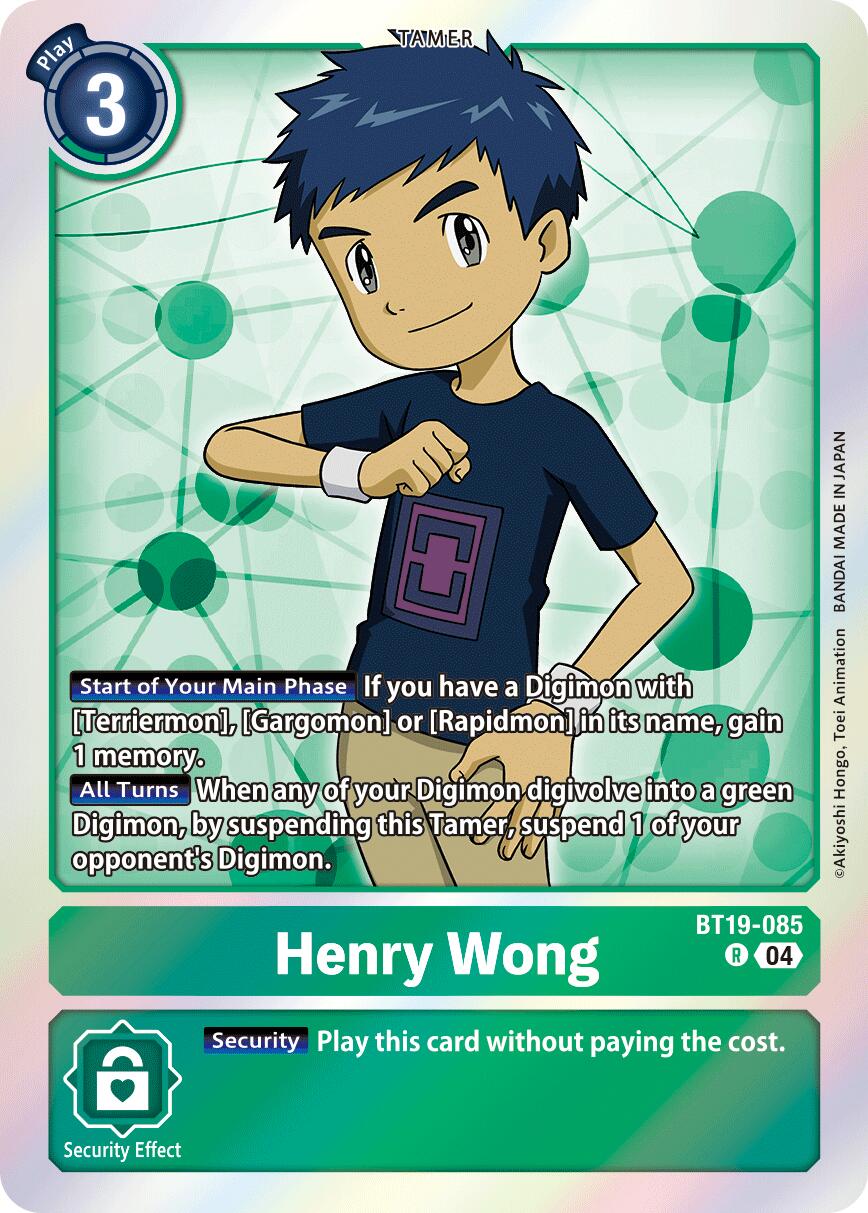 Henry Wong [BT19-085] [Release Special Booster Ver.2.5] | Cracking-Singles