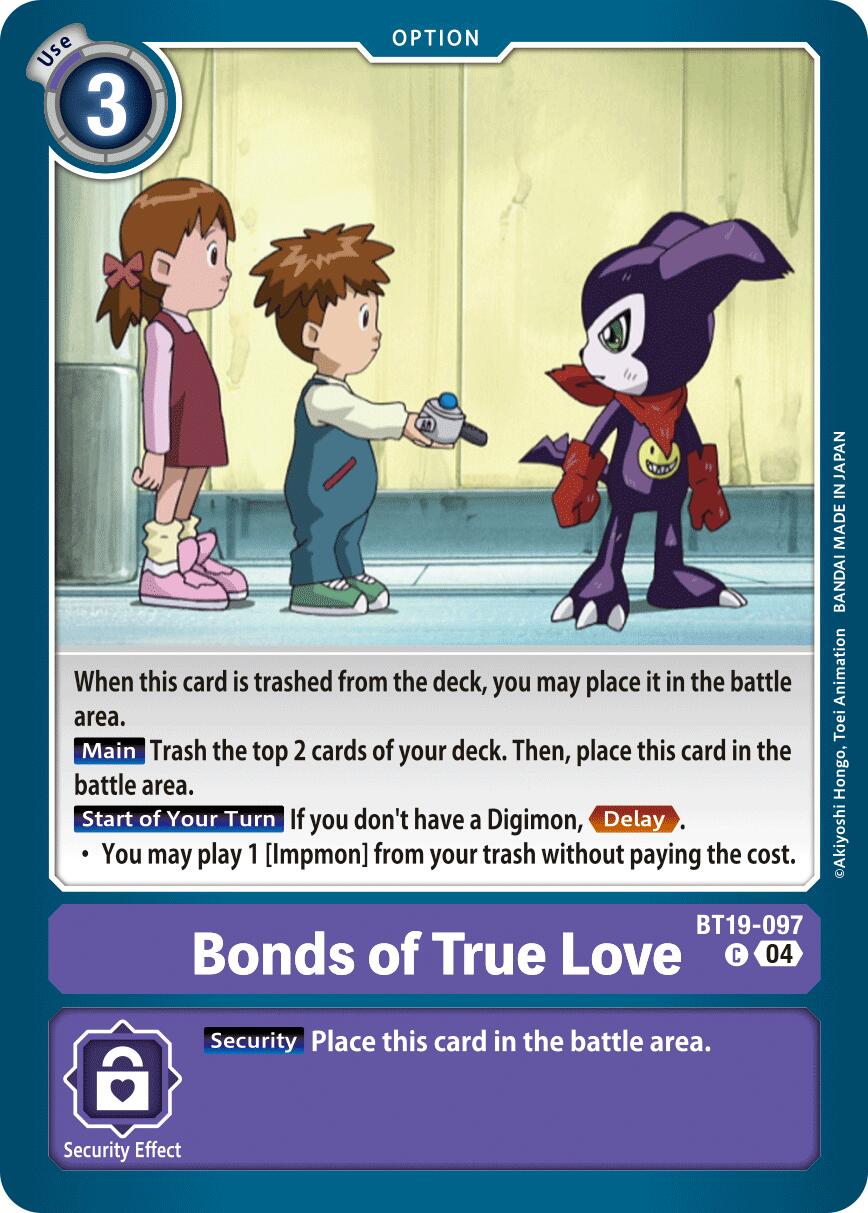 Bonds of True Love [BT19-097] [Release Special Booster Ver.2.5] | Cracking-Singles
