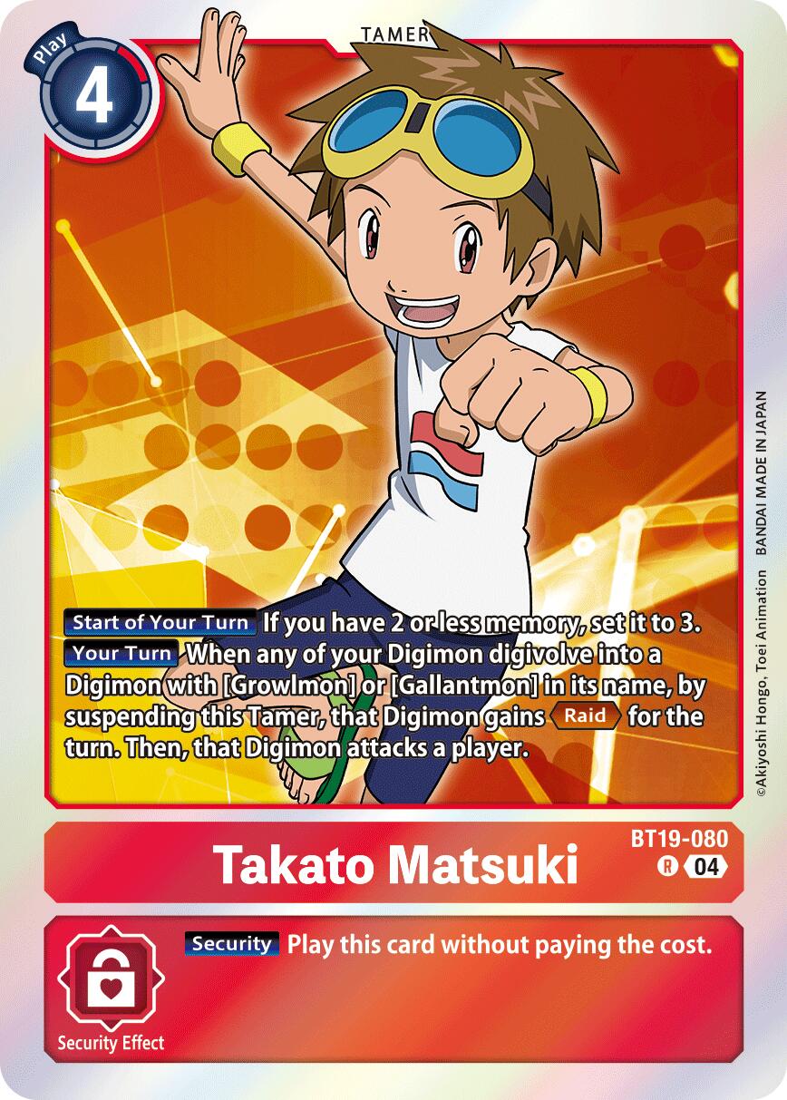 Takato Matsuki [BT19-080] [Release Special Booster Ver.2.5] | Cracking-Singles