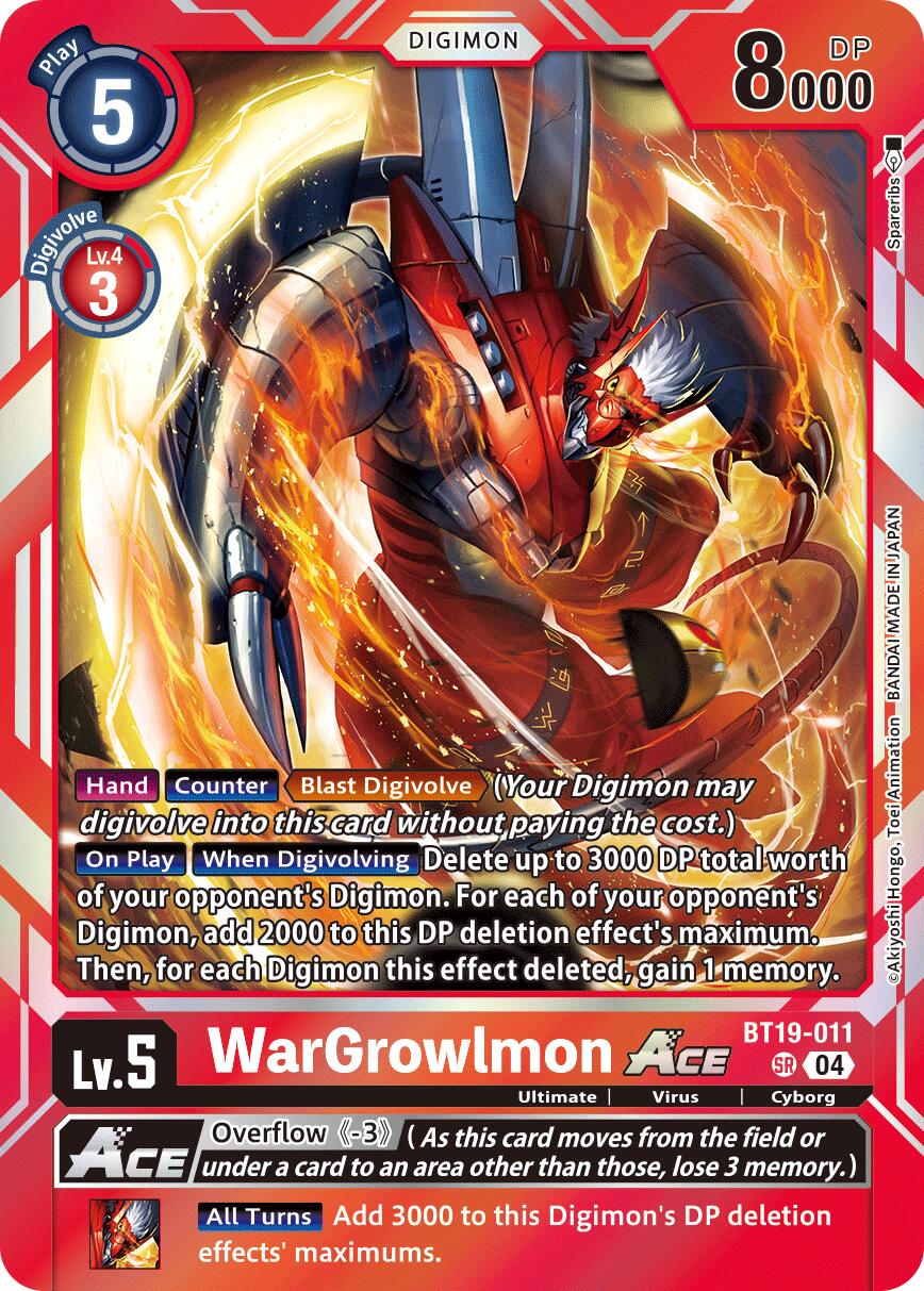 WarGrowlmon ACE [BT19-011] [Release Special Booster Ver.2.5] | Cracking-Singles